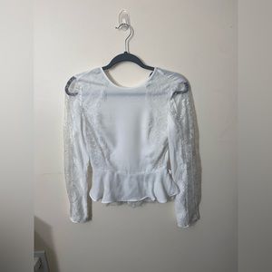 Primark long sleeve dress shirt with lace detail